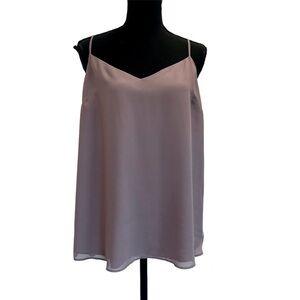 SIMONS Contemporaine mauve purple flowy V-neck camisole Sz M